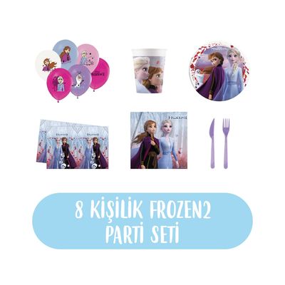 Frozen Doğum Günü Seti 8 Kişilik