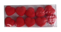Hediyelik Kalp Led Işıklı Plastik Kırmızı Pk:10 Kl:500 - Thumbnail