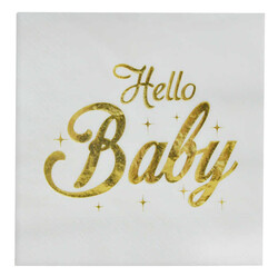  - Hello Baby Peçete Varaklı 33x33 Cm Pk:16 Kl:24