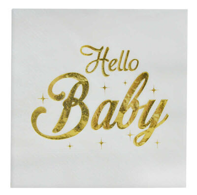 Hello Baby Peçete Varaklı 33x33 Cm Pk:16 Kl:24