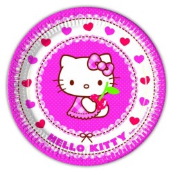  - Hello Kıtty Hearts Tabak 23cm 8'li Pk.