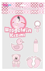  - Hoşgeldin Kızım Sticker Set