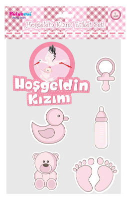 Hoşgeldin Kızım Sticker Set