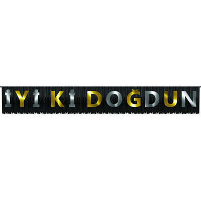 İyiki Doğdun Banner Elegant Frınged Pk:1 Kl:24