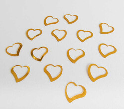 Kalp Metalize Süsleme Altın Pk:50 Gr Kl:100 - Thumbnail