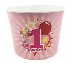  - 1 Yaşındayım Ortaboy 1750cc Çorba Kasesi Pembe