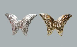 Kelebek Metal Küçük Gümüş - Thumbnail