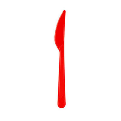 Kırmızı Plastik Bıçak 25’li Paket
