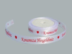  - Kınamıza Hoşgeldiniz 100mt Saten Kurdela