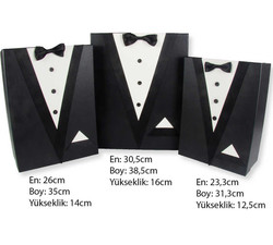  - Kutu Damat Bohçası Kutusu Karton 3lü Set Pk:3 Kl:1set