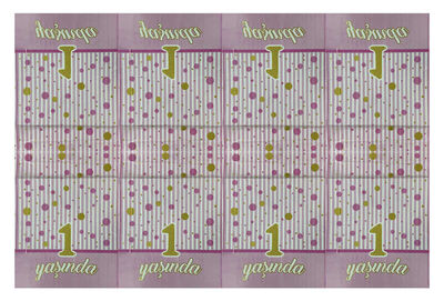 Masa Örtüsü 1 Yaşında Pembe 120x180 Cm Pk:1 Kl:200