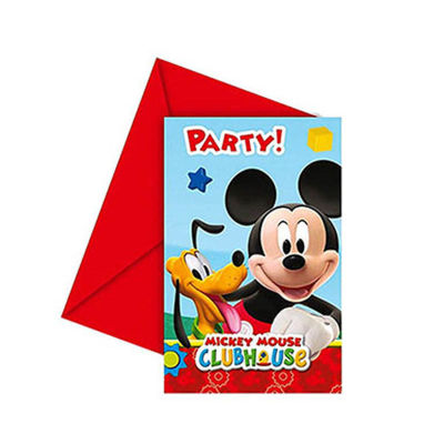 Mickey Playful Davetiye 6’lı Paket