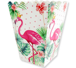 Mısır Cips Kutusu Flamingo Taçlı Pk:10 Kl:200 - Thumbnail