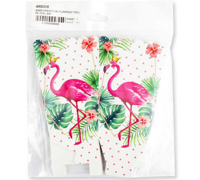 Mısır Cips Kutusu Flamingo Taçlı Pk:10 Kl:200