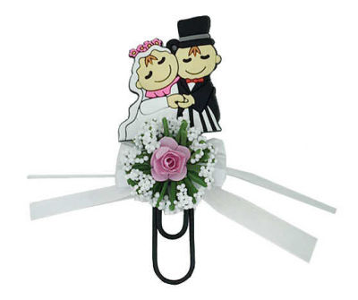Nikah Şekeri Süslü Gelin Damat Kitap Ayracı