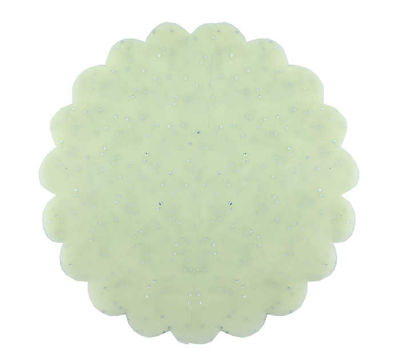 Organze Taşlı 22 Cm Krem