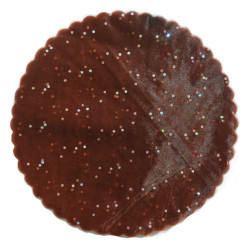  - Organze Taşlı 24 Cm Kahve