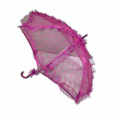  - Şemsiye Dantel İşlemeli Fuşya P1-60
