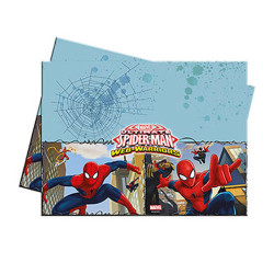  - Spiderman Savaşçı Plastik Masa Örtüsü (120x180 cm) 1’li Paket