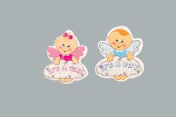  - Bebek Bulutlu Melek Mavi Sticker