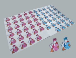  - Bebek Leylekli Pembe Sticker