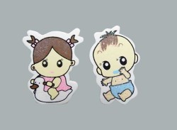 Bebek Pembe Sticker - Thumbnail