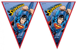  - Superman Üçgen Bayrak Set
