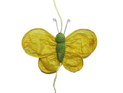 Süs Kelebekli 5 Li Set Sarı Pk:1 Kl:240 - Thumbnail