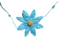  - Süs Papatya Çiçeği 5 Li Set Mavi Pk:1 Kl:240