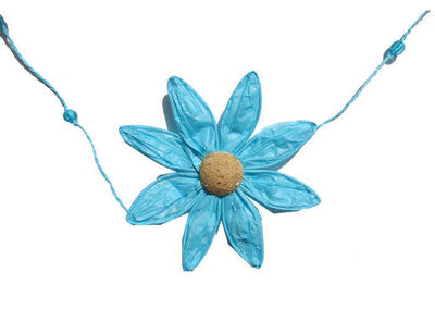 Süs Papatya Çiçeği 5 Li Set Mavi Pk:1 Kl:240