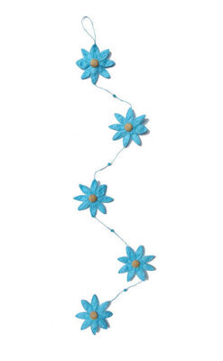 Süs Papatya Çiçeği 5 Li Set Mavi Pk:1 Kl:240