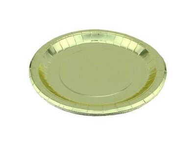 Tabak Metalize Altın 23 Cm Pk:8 Kl:48