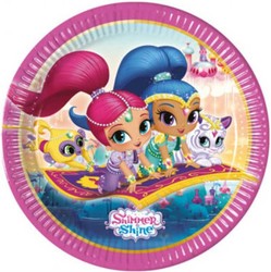  - Tabak Shimmer And Shine (ışıltı Ve Parıltı) 23 Cm Pk:8 Kl:25