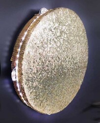 Tef Işıklı Pilli Pullu Taşlı 40cm Altın P:1 - Thumbnail