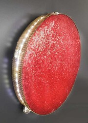 Tef Işıklı Pilli Pullu Taşlı 40cm Kırmızı P:1 - Thumbnail