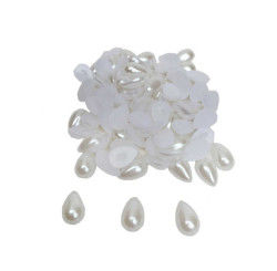 Yarım İnci Damla Beyaz 10 Mm