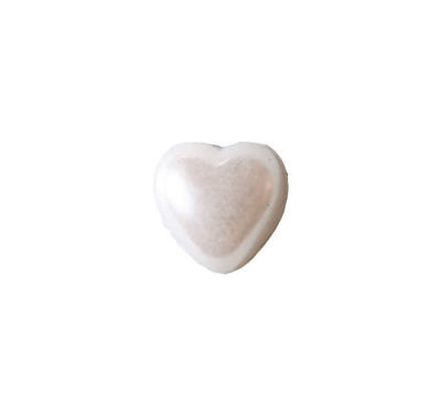 Yarım İnci Kalp Beyaz 10mm