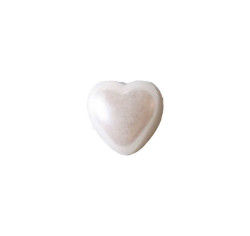 Yarım Kalp İnci Beyaz 12mm